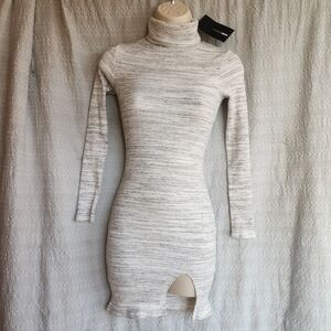 Fashion Nova Stone Cold Fox Mini Bodycon Sweater Dress With Turtleneck XS